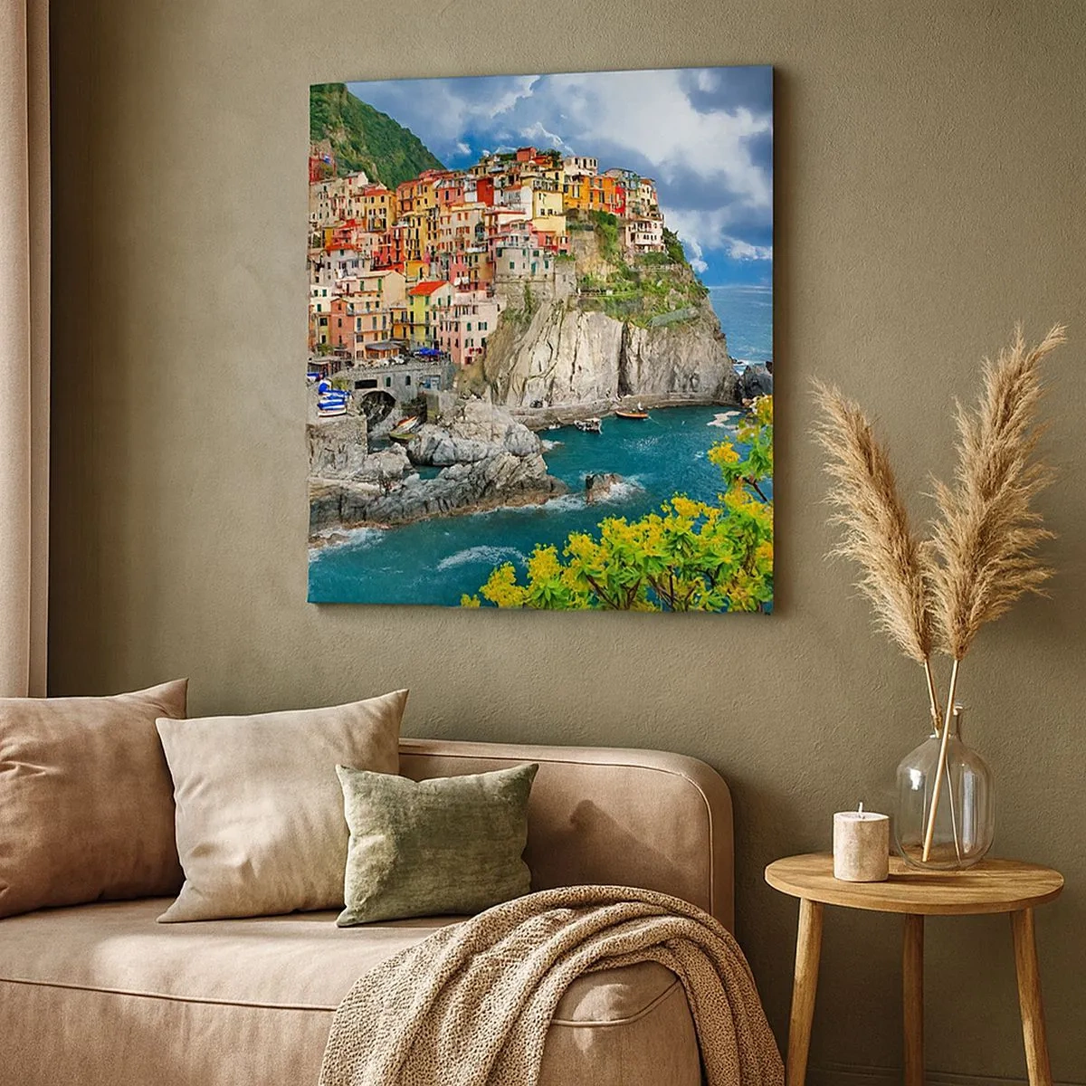 Obraz na płótnie - Gromadka przytulona do skał - 30x30 cm