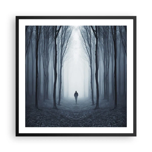 Plakat w czarnej ramie - I wszystko proste i jasne - 60x60 cm