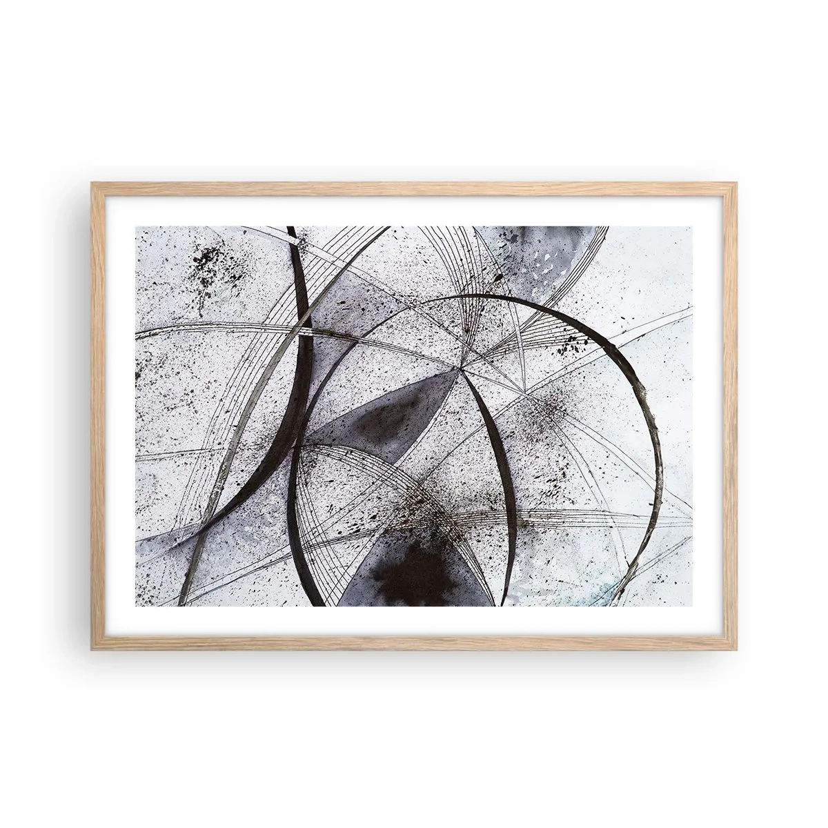 Plakat w ramie jasny dąb - Futurystyczna fantazja - 70x50 cm