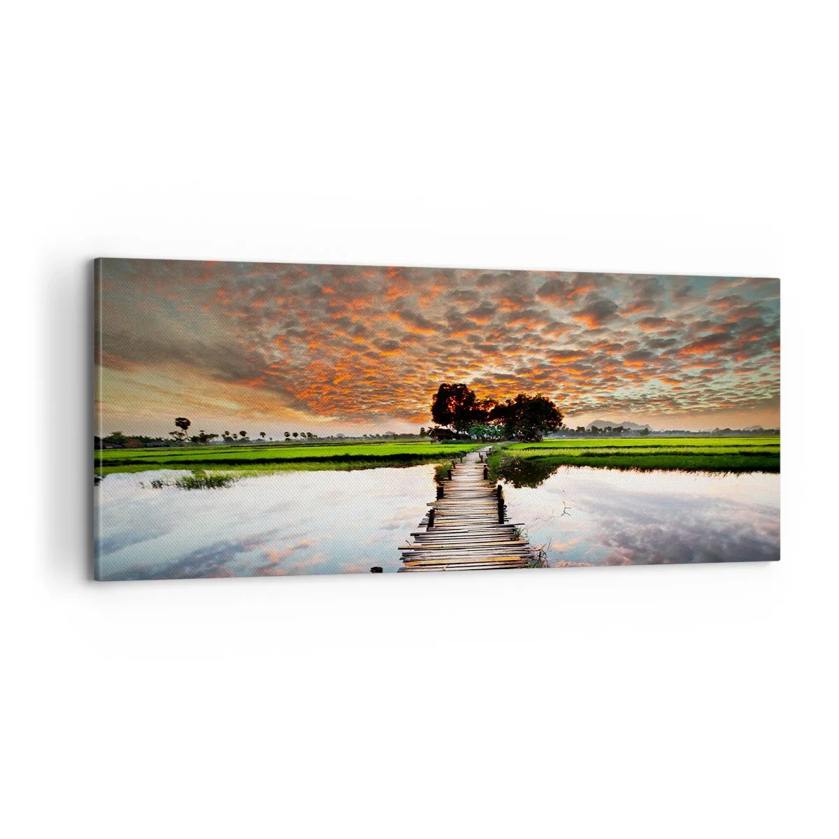 Obraz na płótnie - Rozłóż ramiona - oddychaj  - 100x40 cm