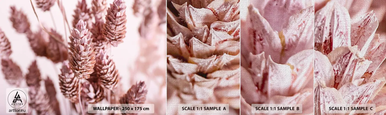 Fototapeta Próbka Premium Canvas - Z pozoru niepozorne - Suszony Kwiat, Kwiat, Łąka - 100x30 cm