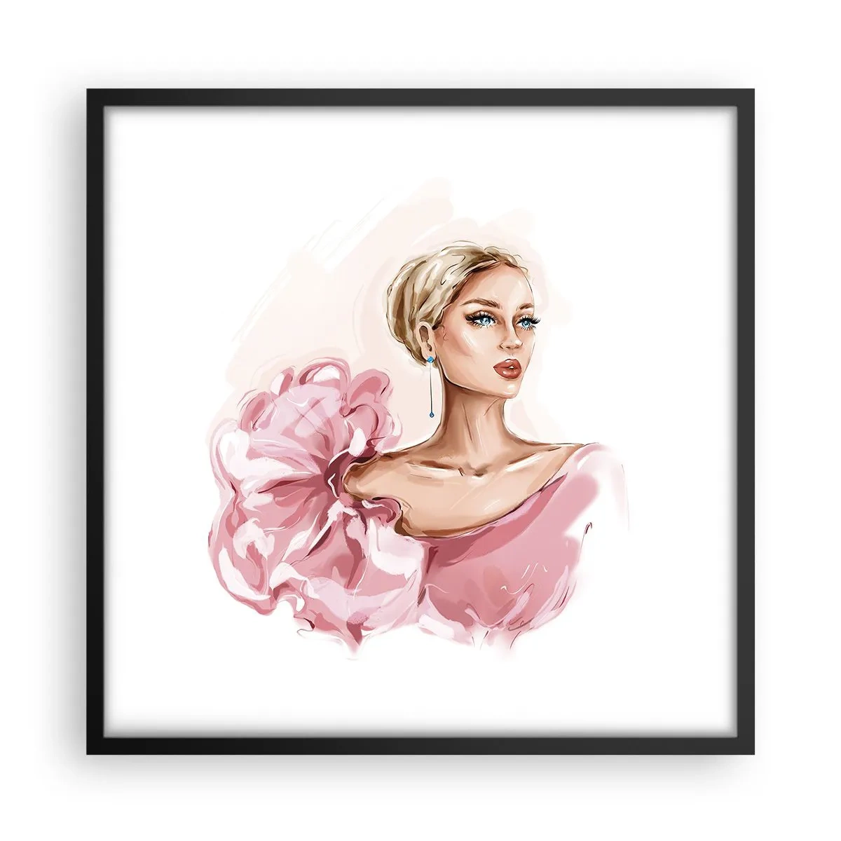 Plakat w czarnej ramie - Jak  malowana… - 50x50 cm