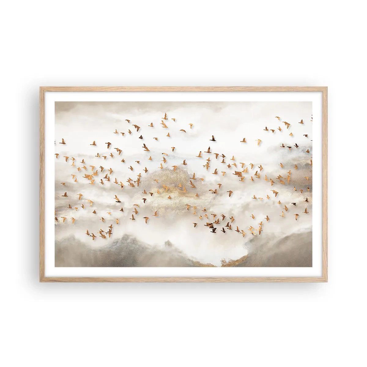 Plakat w ramie jasny dąb - Już czas… - 91x61 cm