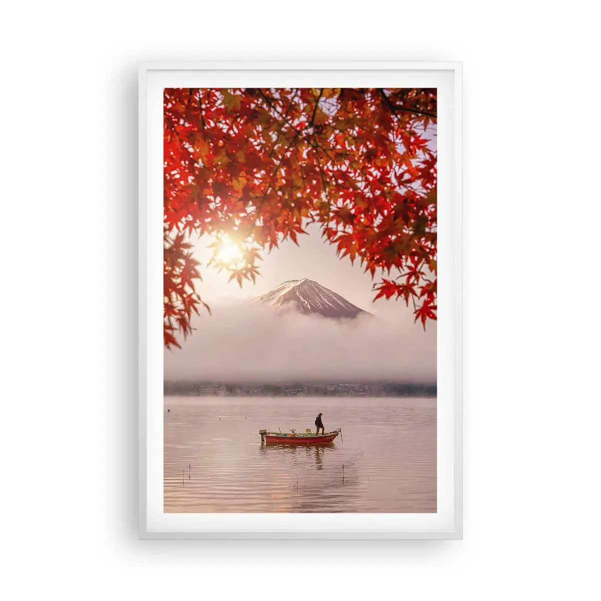 Plakat w białej ramie - W japońskim klimacie - 61x91 cm