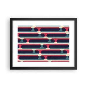 Plakat w czarnej ramie - W głąb i do przodu - 40x30 cm