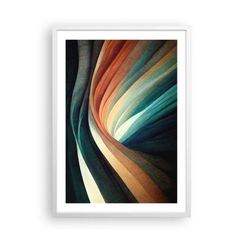 Plakat w białej ramie - Utkane z barw - 50x70 cm