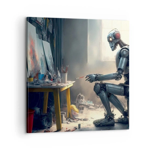 Obraz na płótnie - Akt kreacji - 60x60 cm