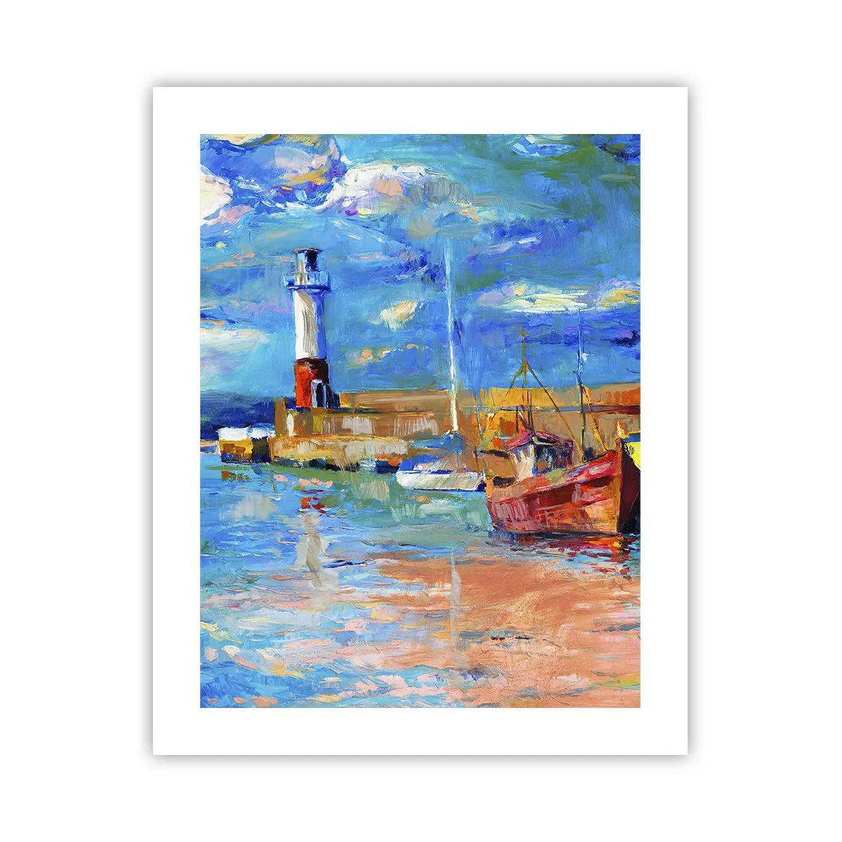 Plakat - Popołudnie w tęczowej zatoce - 40x50 cm