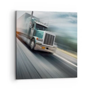 Obraz na płótnie - Amerykański olbrzym w pędzie - 70x70 cm