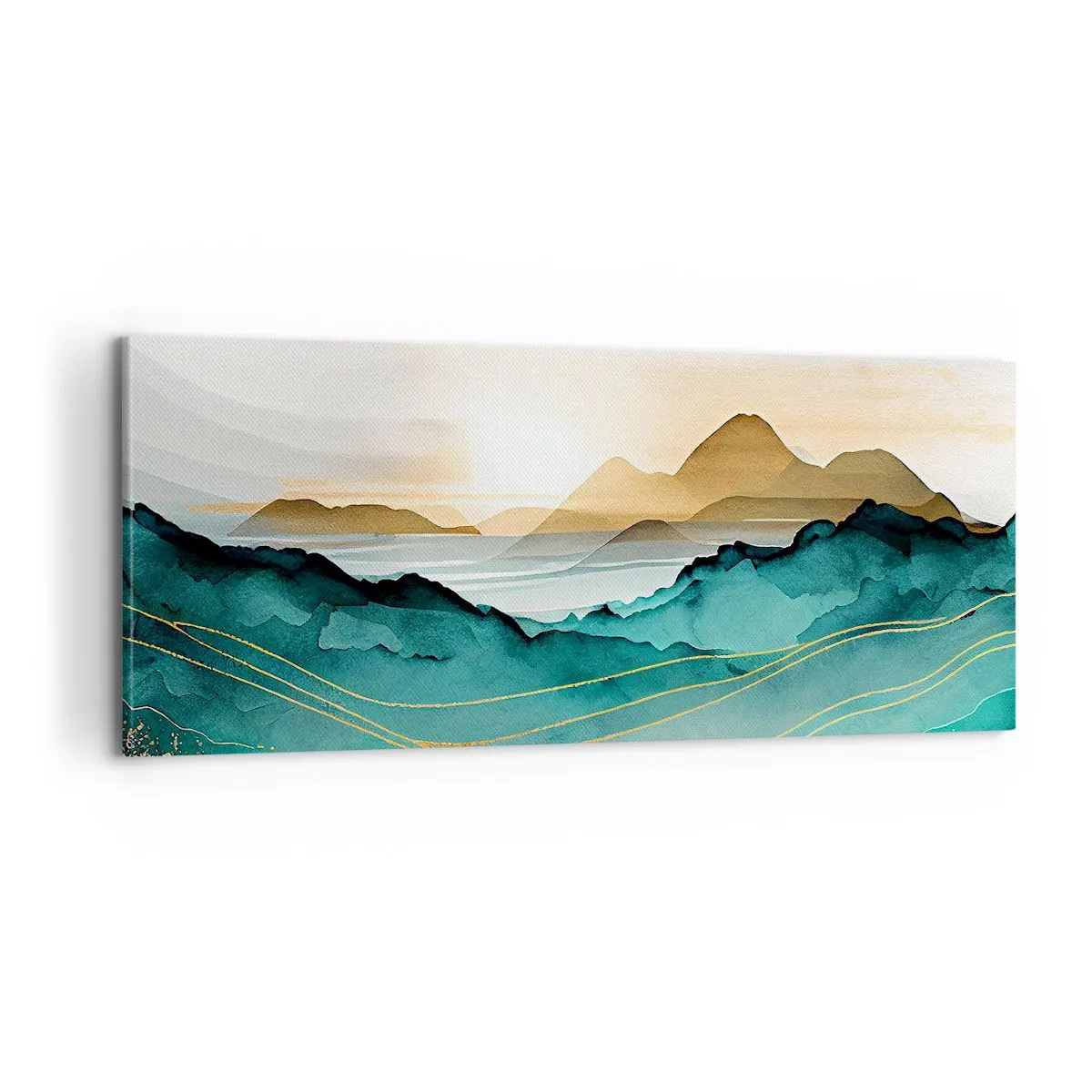 Obraz na płótnie - Na granicy abstrakcji – pejzaż - 100x40 cm