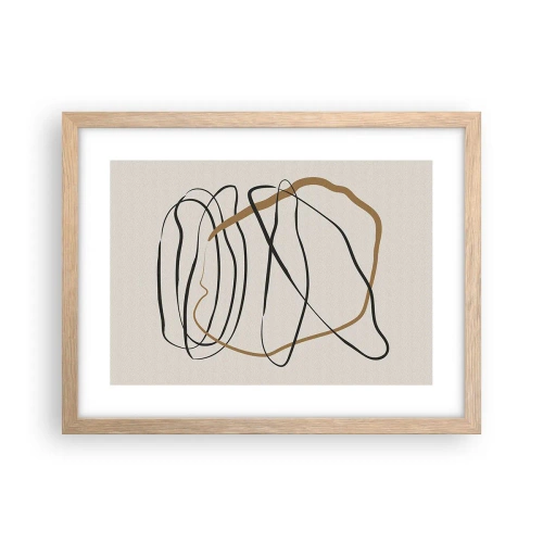 Plakat w ramie jasny dąb - Kompozycja – taniec opętaniec - 40x30 cm