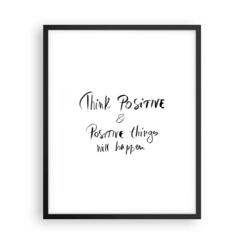 Plakat w czarnej ramie - Jak żyć? - 40x50 cm