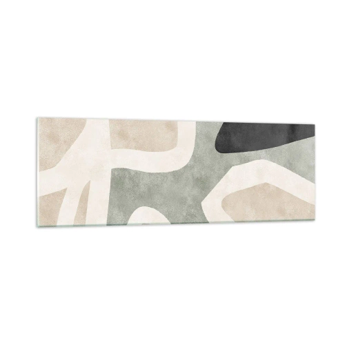 Obraz na szkle - Kompozycja z motywem czerni - 90x30 cm