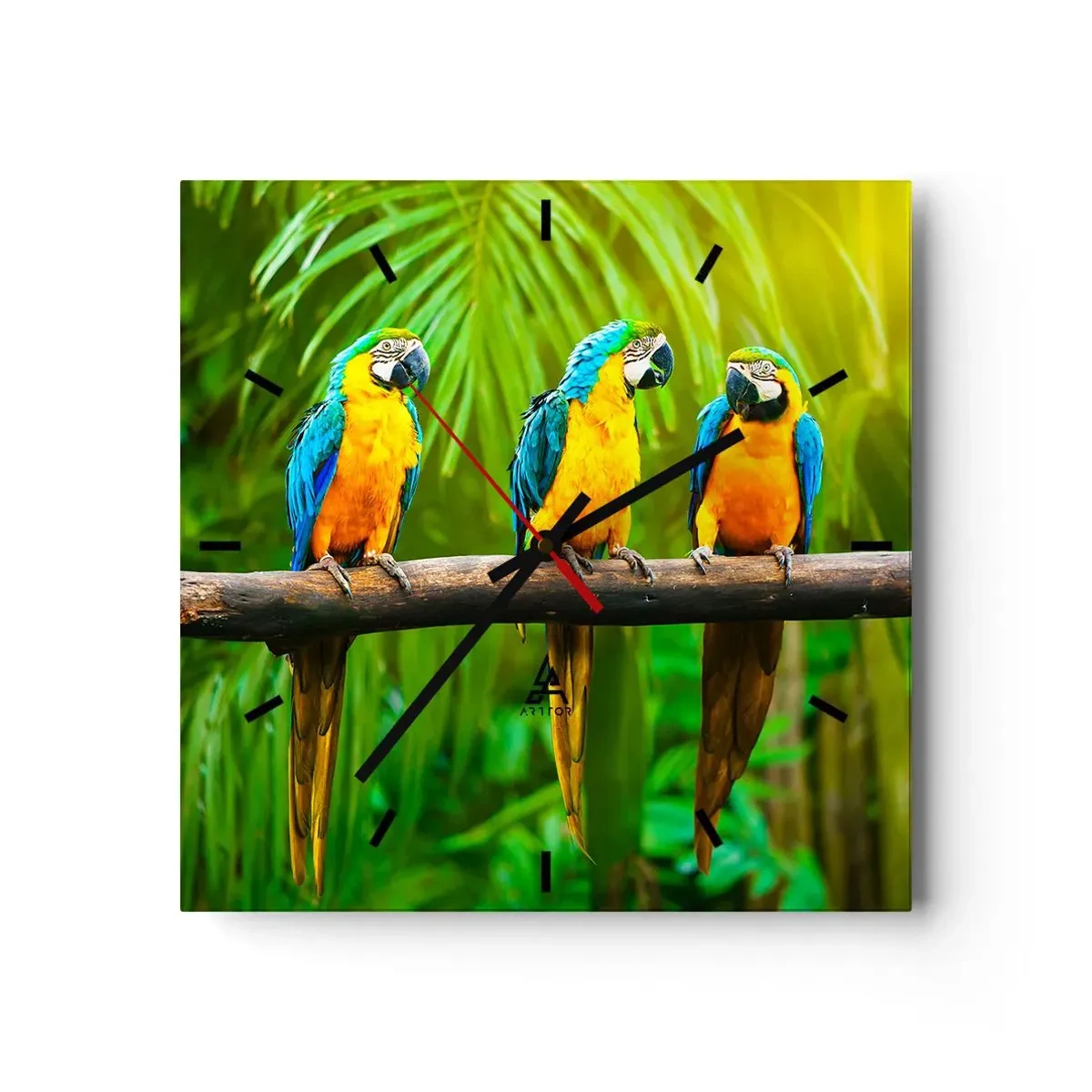 Zegar ścienny - A słyszałaś, że ona…? - 40x40 cm