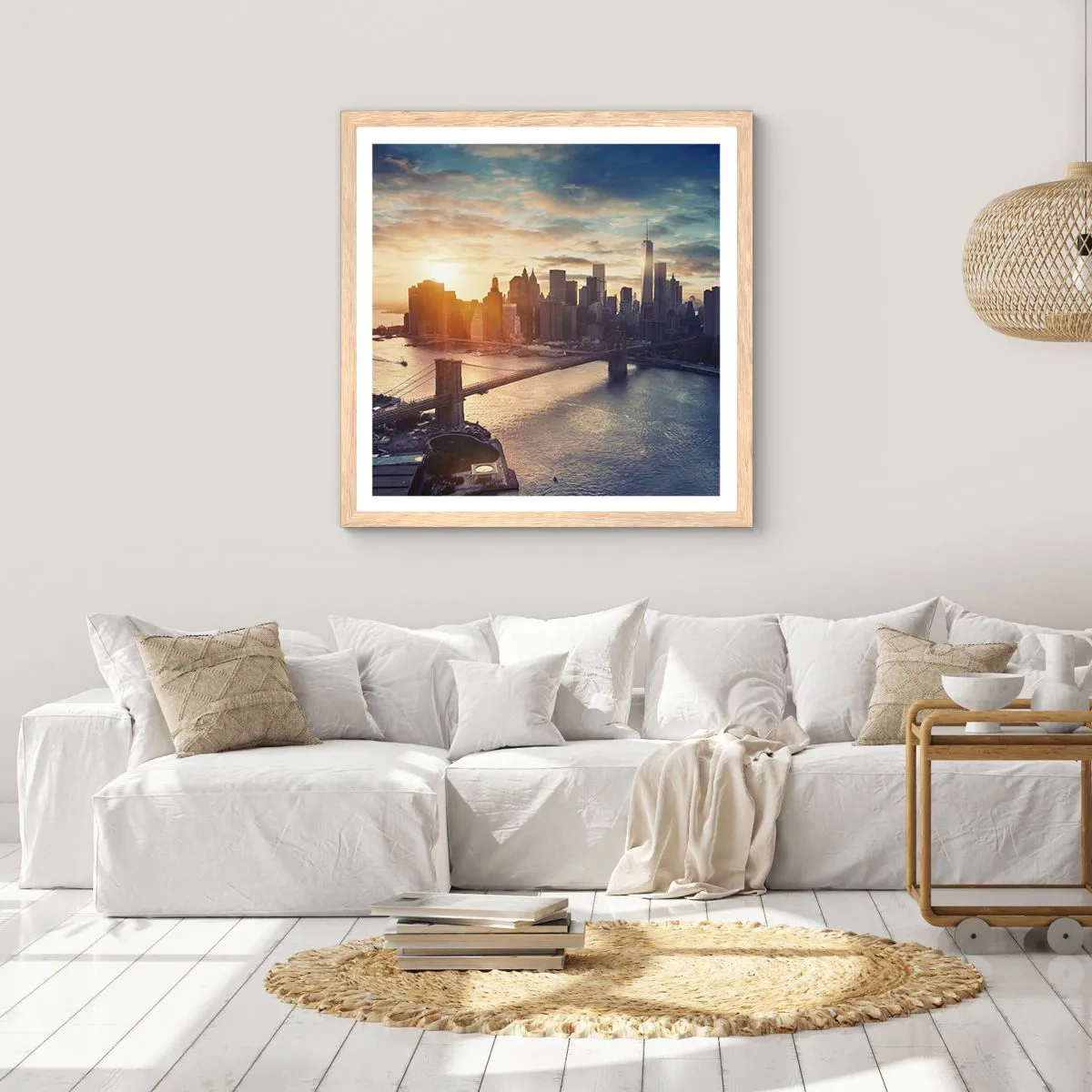 Plakat w ramie jasny dąb - Pomnik kultury Zachodu - 50x50 cm