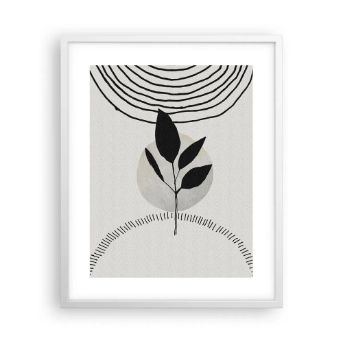 Plakat w białej ramie - Kompozycja: rytuały natury - 40x50 cm