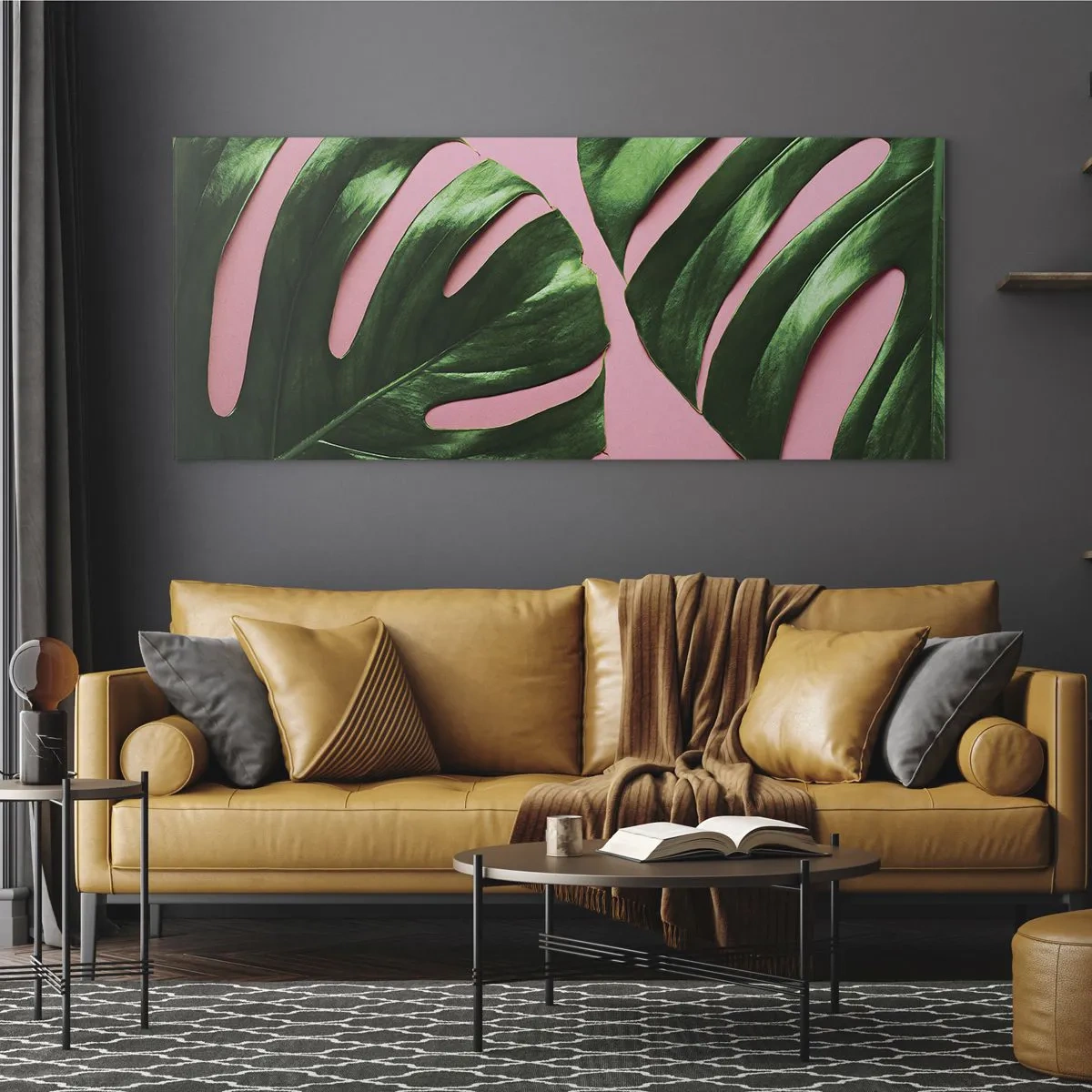 Obraz na szkle - Zielone rendez-vous - 100x40 cm