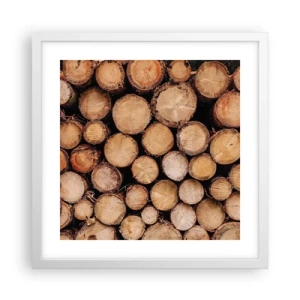 Plakat w białej ramie - Nowy początek - 40x40 cm