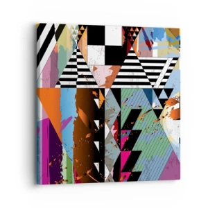 Obraz na płótnie - Geometrycznie i organicznie - 30x30 cm