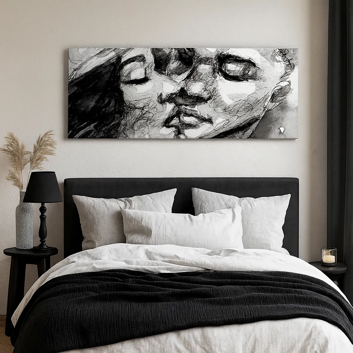 Obraz na płótnie - Czuła chwila - 30x30 cm