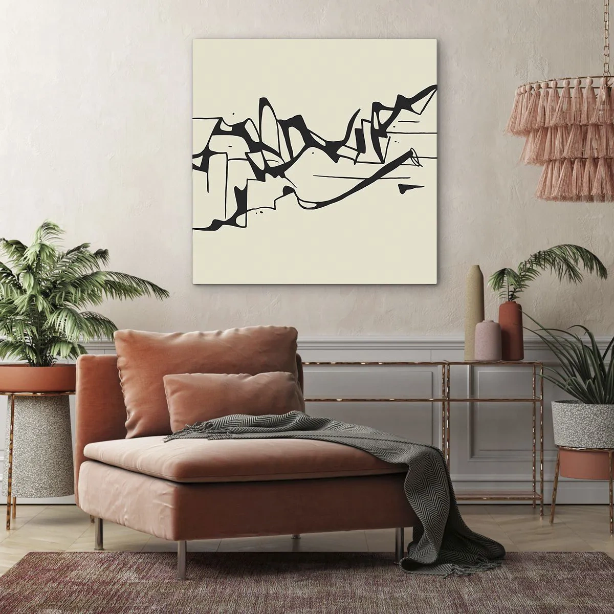 Obraz na płótnie - Być może pejzaż - 70x70 cm