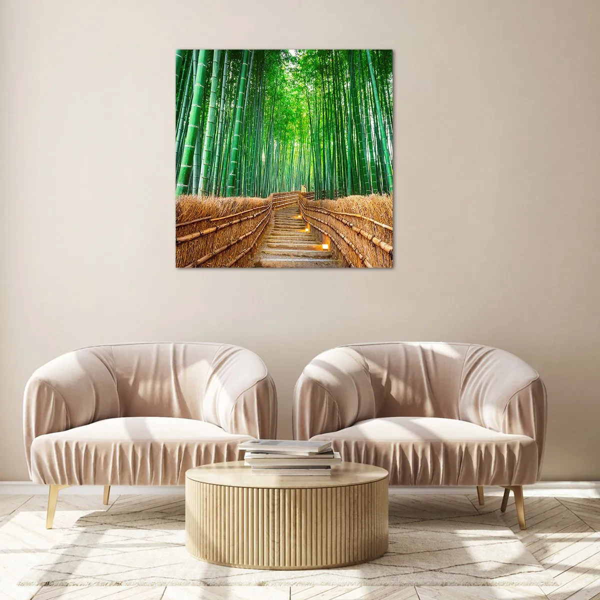 Obraz na szkle - Esencja azjatyckiej natury - 50x50 cm