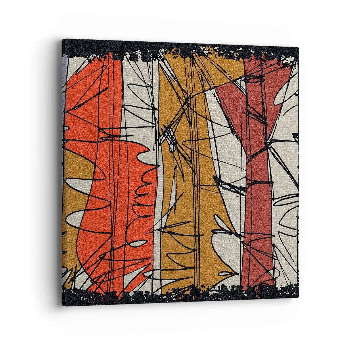 Obraz na płótnie - Kompozycja spontaniczna - 40x40 cm