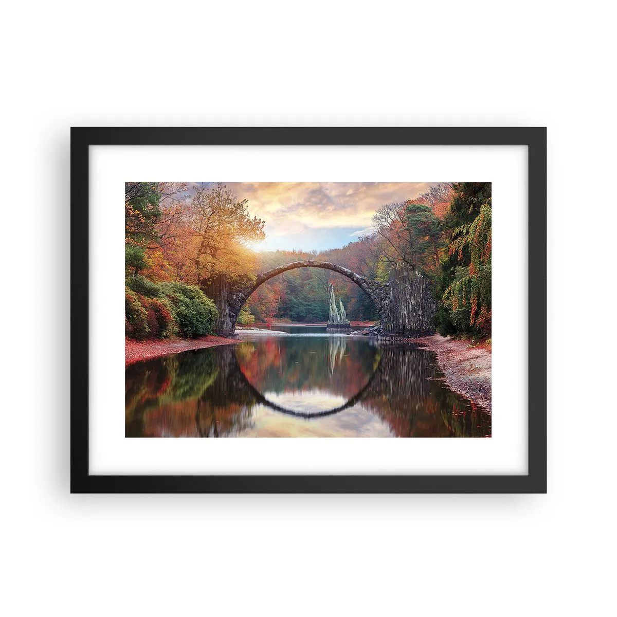 Plakat w czarnej ramie - Po drugiej stronie lustra - 40x30 cm