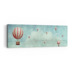 Obraz na płótnie - Wolni od zgiełku życia - 90x30 cm