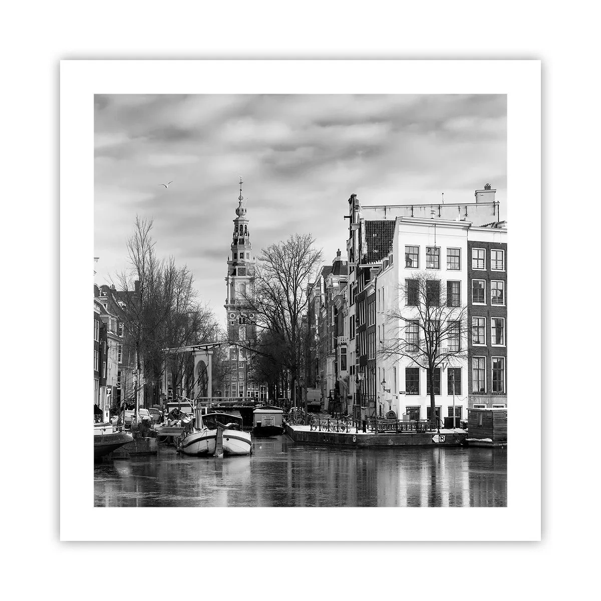 Plakat - Amsterdamskie klimaty - 50x50 cm