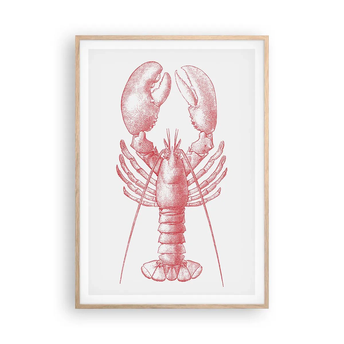 Plakat w ramie jasny dąb - Homar godny Homera - 70x100 cm