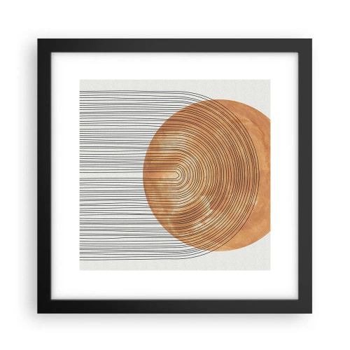 Plakat w czarnej ramie - Kompozycja słoneczna - 30x30 cm