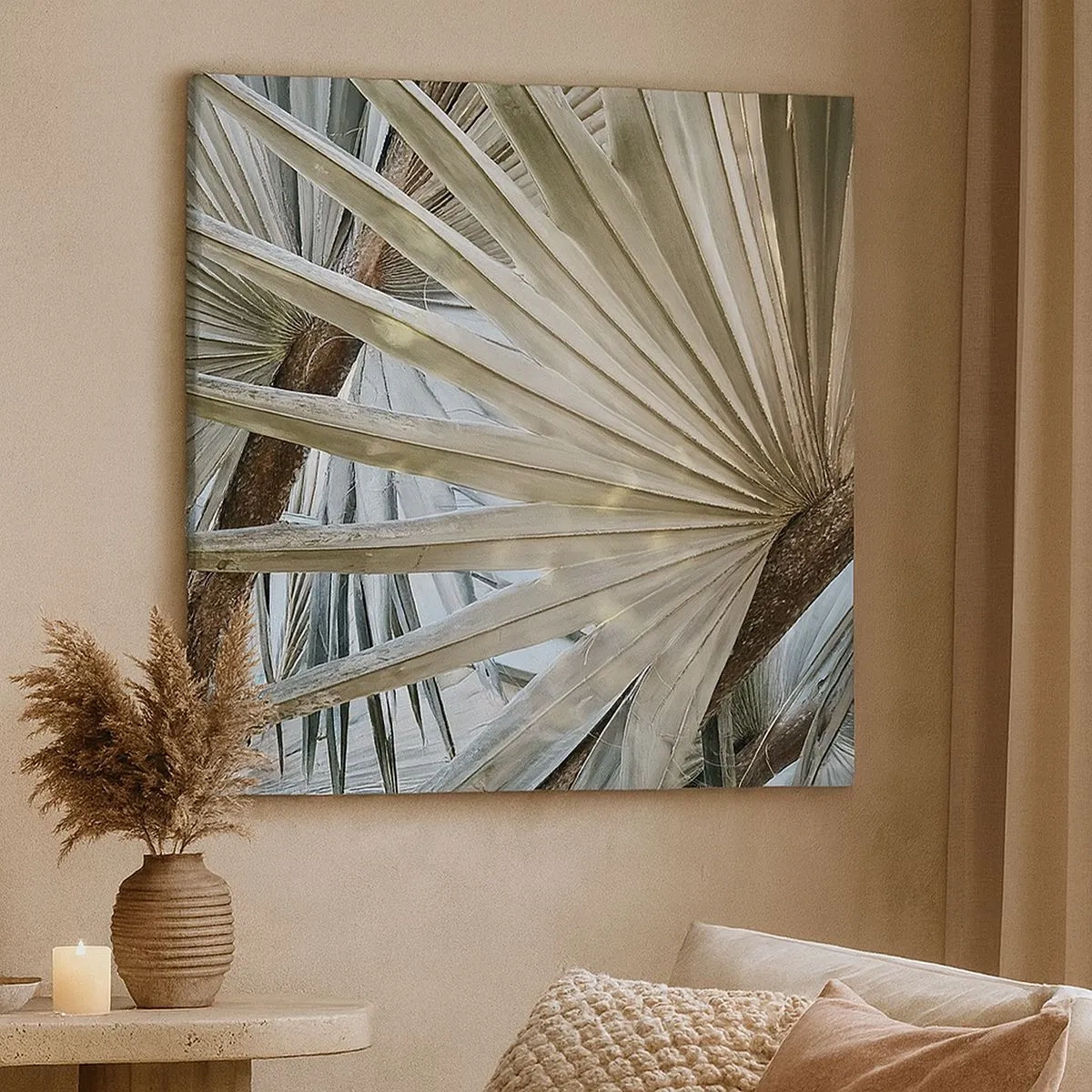 Obraz na płótnie - Wachlarze w tropikach - 30x30 cm