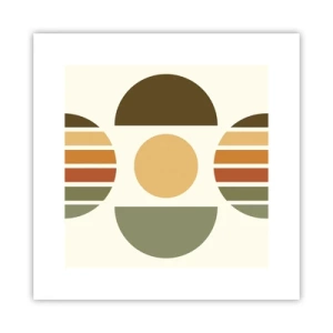 Plakat - W kolorach ziemi - 30x30 cm