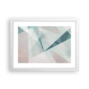 Plakat w białej ramie - Spokojnie choć dynamicznie - 40x30 cm