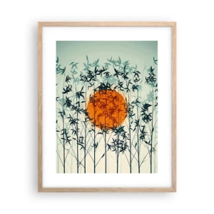 Plakat w ramie jasny dąb - Japońskie słońce - 40x50 cm