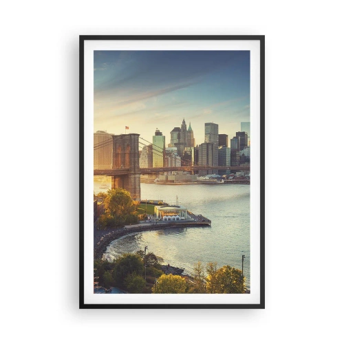 Plakat w czarnej ramie - Wielkomiejski świt - 61x91 cm