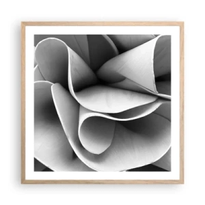 Plakat w ramie jasny dąb - Dzieje się w przestrzeni - 60x60 cm