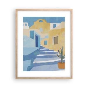 Plakat w ramie jasny dąb - Dzień w arabskim mieście - 40x50 cm