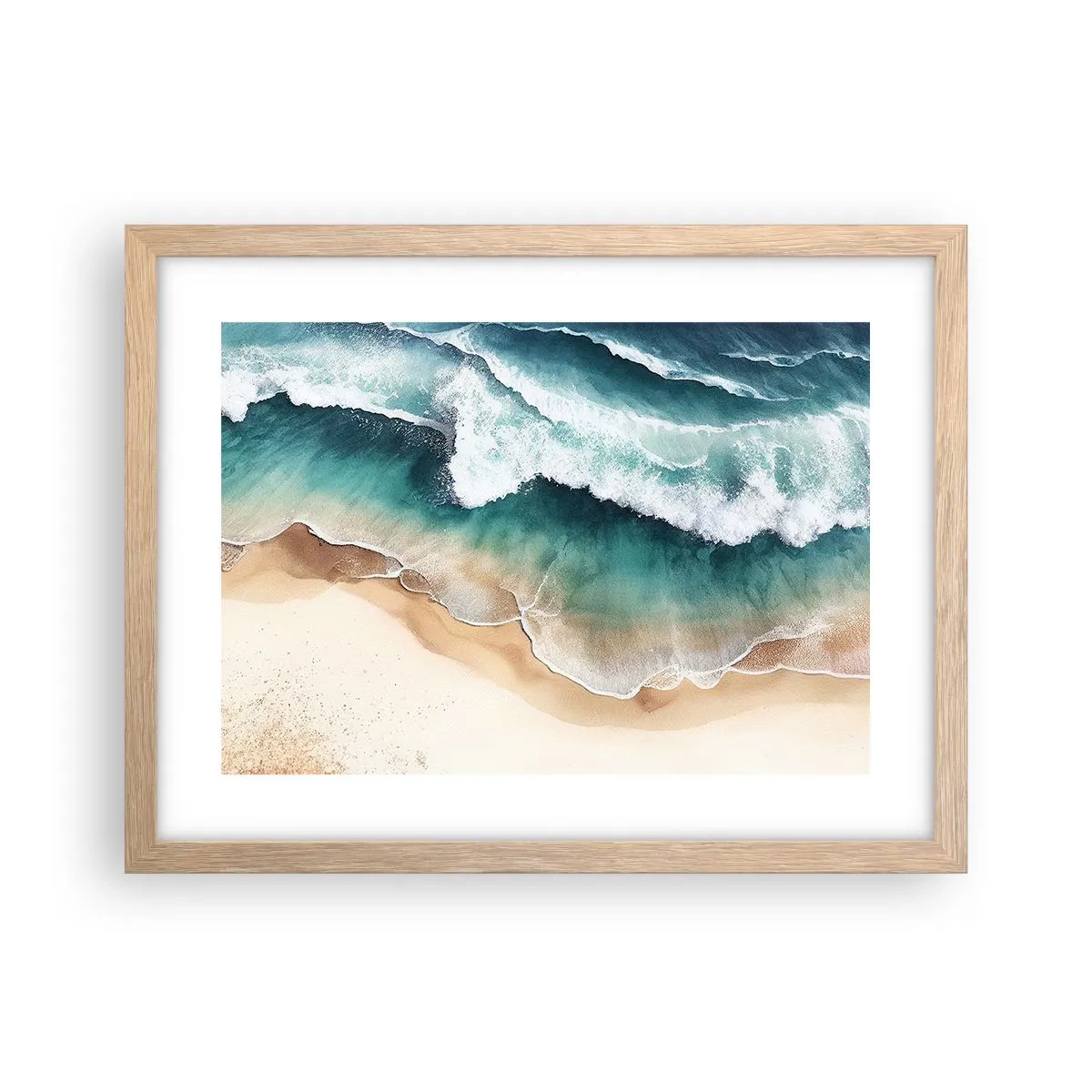 Plakat w ramie jasny dąb - Odwieczne spotkanie - 40x30 cm