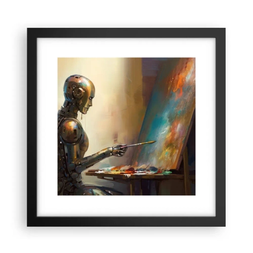 Plakat w czarnej ramie - Sztuka przyszłości - 30x30 cm
