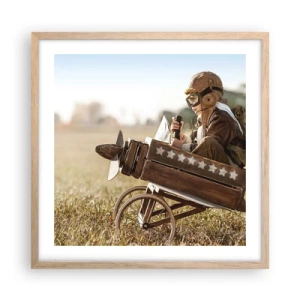 Plakat w ramie jasny dąb - Start ku marzeniu - 50x50 cm