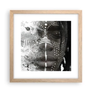 Plakat w ramie jasny dąb - Odkryj pierwotnego ducha - 30x30 cm