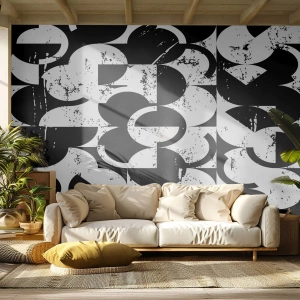 Fototapeta Premium Canvas - Białe jest białe, a czarne czarne - Abstrakcja, Sztuka, Grafika - 450x315 cm