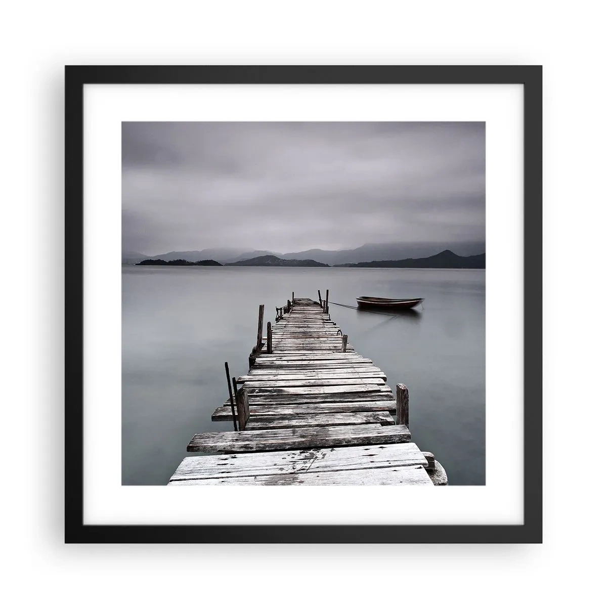 Plakat w czarnej ramie - Jutro możesz ruszać - 40x40 cm