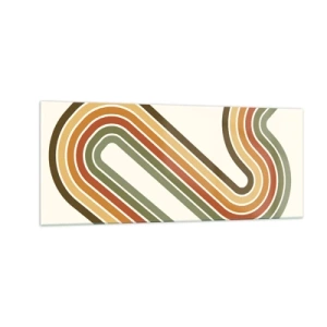 Obraz na szkle - Zygzakiem do celu - 100x40 cm
