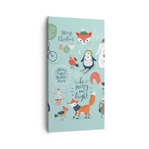 Obraz na płótnie - Niech zawsze już będą święta! - 55x100 cm