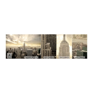 Fototapeta Próbka Samoprzylepna Deluxe Sticker - Nowy Jork utkany z szarości - Miasto, Nowy Jork, Manhattan - 100x30 cm