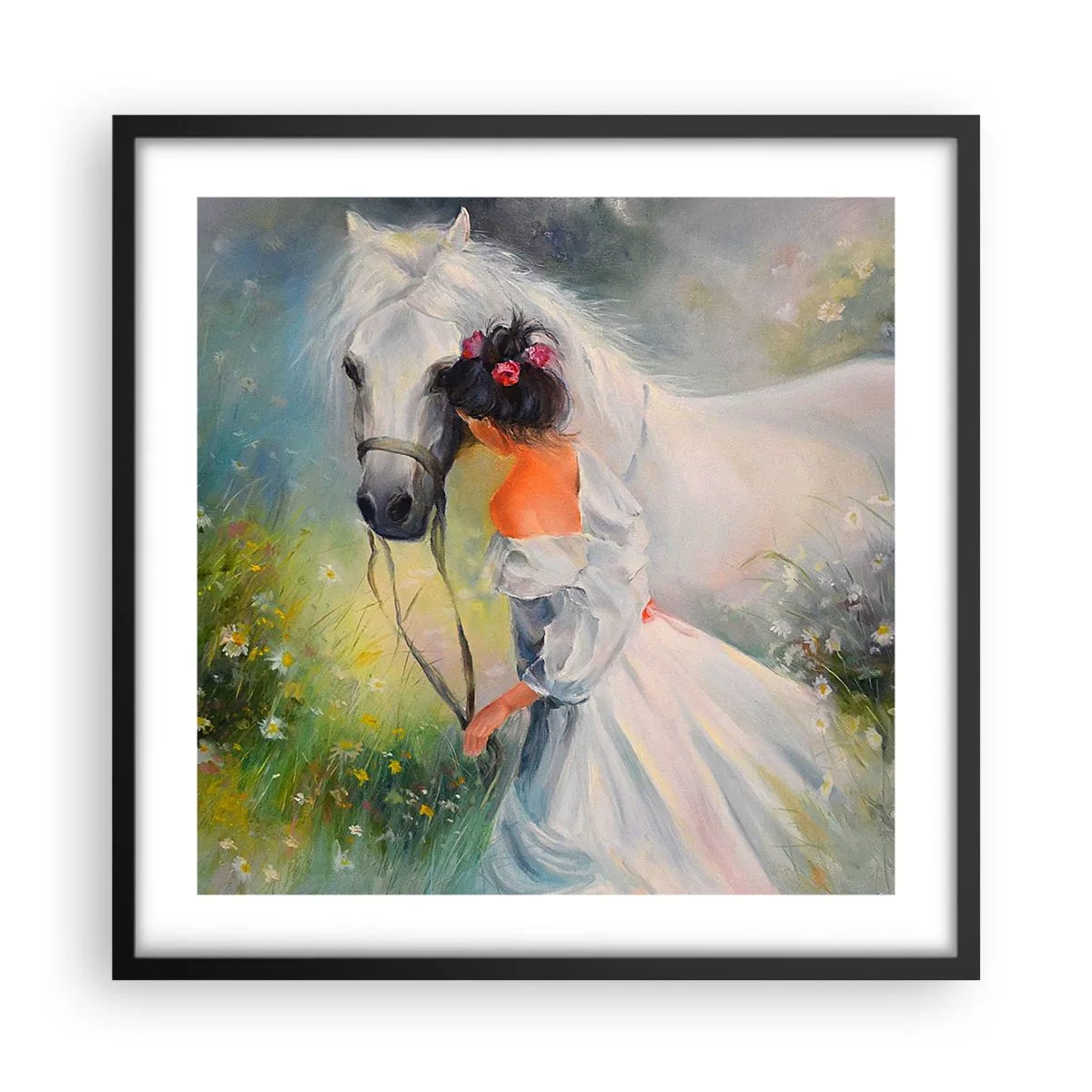 Plakat w czarnej ramie - Jak z pięknego snu - 50x50 cm