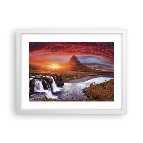 Plakat w białej ramie - Widok Śródziemia - 40x30 cm